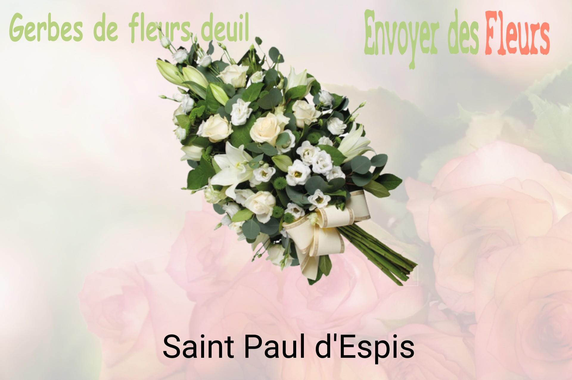 Gerbe de fleurs de deuil livrée à Saint-Paul-d'Espis